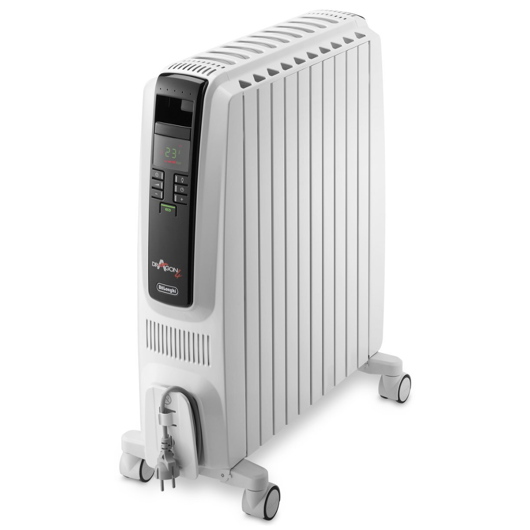 DeLonghi Dragon 4 オイルヒーター Delonghi Dragon 4 Oil Column Heater 2400W With Digital Timer