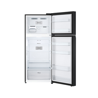 LG 375L Top Mount Fridge in Matte Black