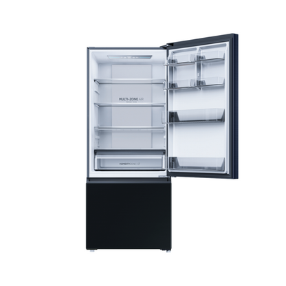 Haier 433L Bottom Mount Fridge Black with 8 Star Energy Rating