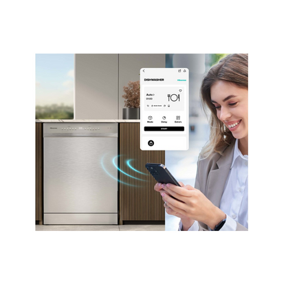 Hisense 60cm 16 Place Dishwasher Stainless Steel