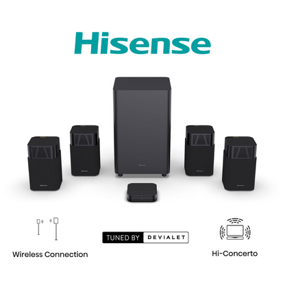 Hisense 4.1.2Ch Soundbar with Wireless Subwoofer