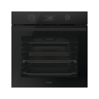 Haier 60cm 500 Series Pyrolytic Built-In Oven Black