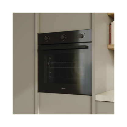 Haier 60cm 300 Series Built in Oven Black 10A Plug