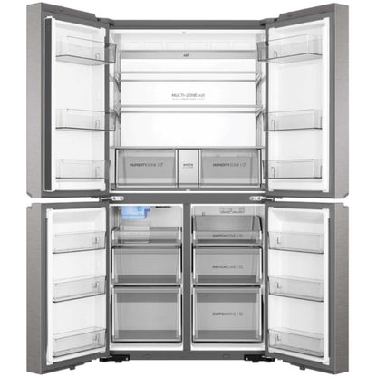 Haier 623L Quad Door Refrigerator with Ice and Waterin Satina - HRF680YPS image_2