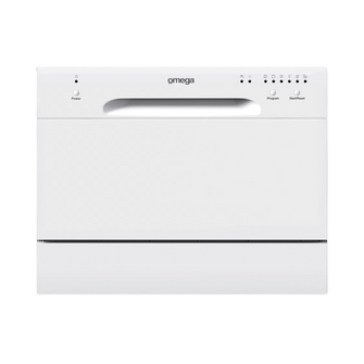 Omega Appliances 55cm Benchtop Dishwasher White