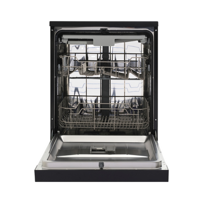 Omega Appliances 60cm Freestanding Dishwasher Black Stainless Steel