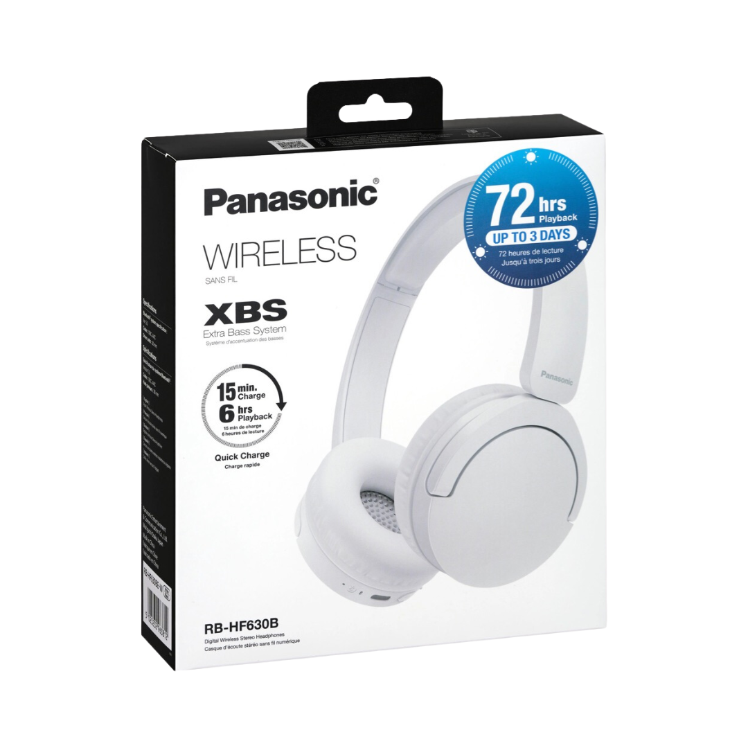 Panasonic BT On Ear Headphones White RBHF630BEW – Bi-Rite Home