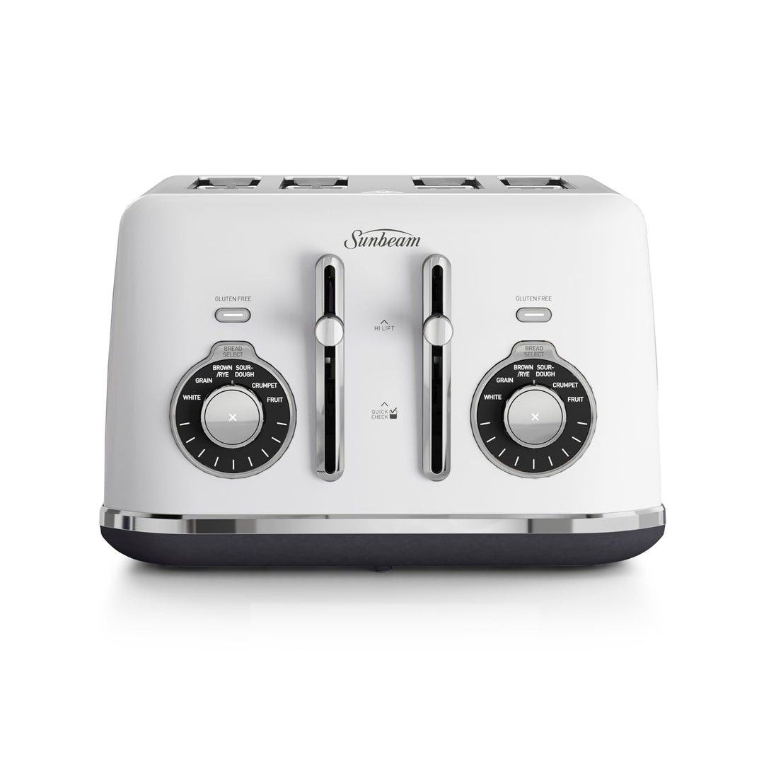Sunbeam Alinea Select 4 Slice Bread Select Toaster White Classics