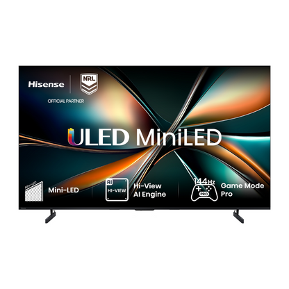 Hisense 65" U6QAU PRO 4K QLED 144Hz Smart TV (2025)
