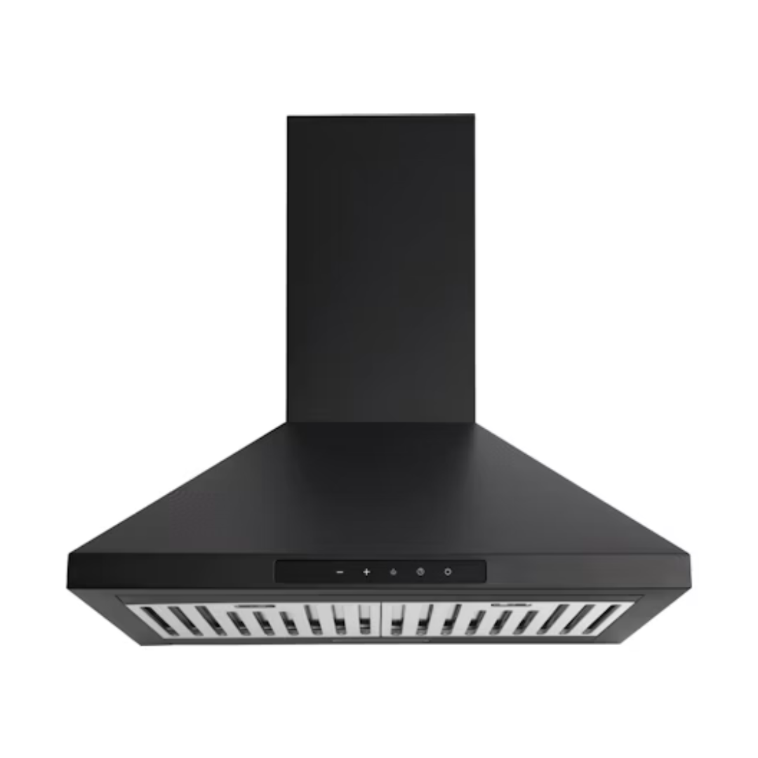 Euromaid 60cm Canopy Rangehood Matte Black