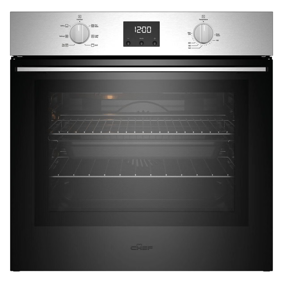Chef 60cm 6 Function Stainless Steel Oven with AirFry
