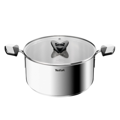 Tefal Emotion+ Induction Stainless Steel Uncoated Stewpot 24cm + Lid