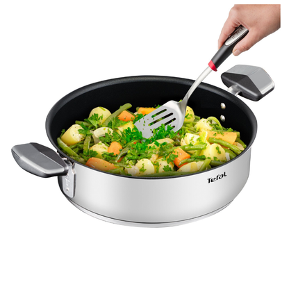 Tefal Space+ Emotion+ Induction Stainless Steel Non-Stick Shallowpan 26cm + Lid