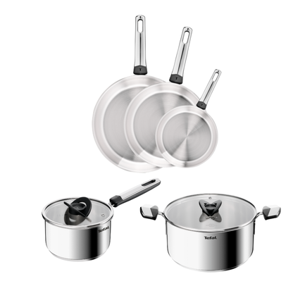 Tefal Emotion+ Induction Stainless Steel Uncoated 5pc Set