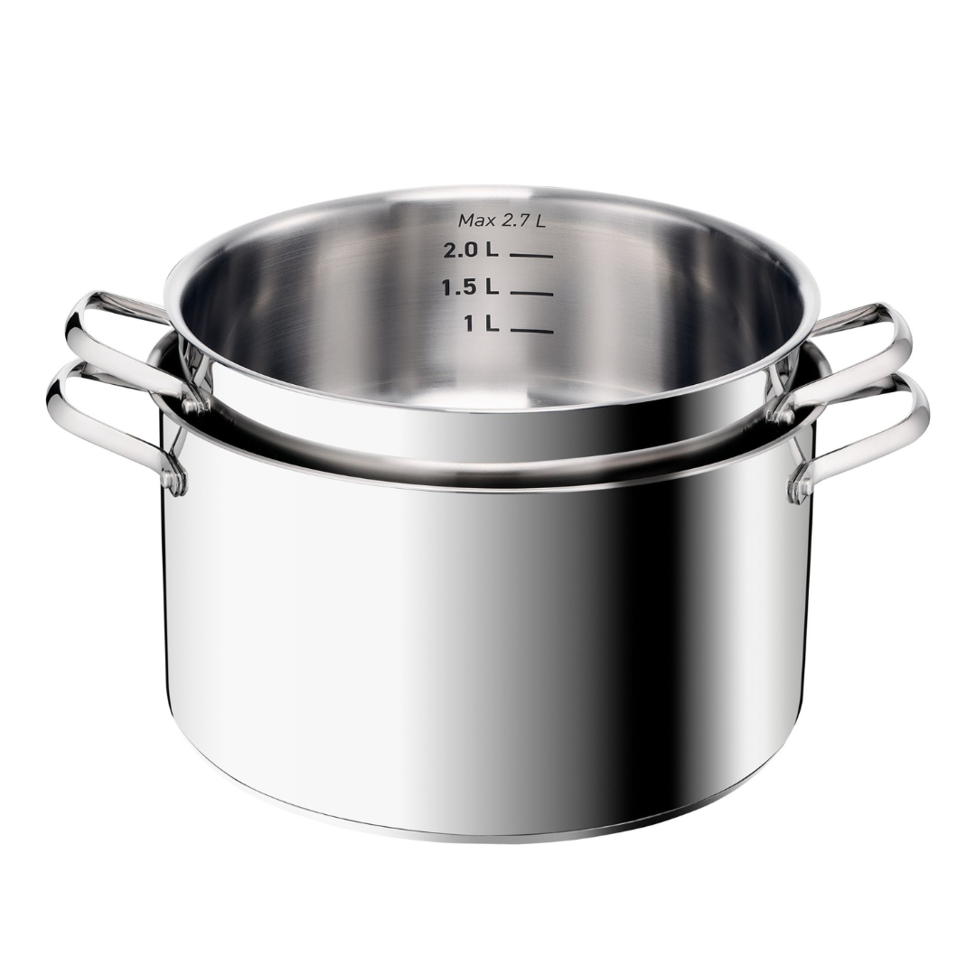 Tefal Space+ Emotion+ XL Induction Stainless Steel Big Pot 9.6L