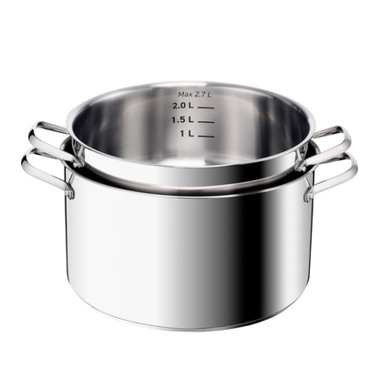 Tefal Space+ Emotion+ XL Induction Stainless Steel Big Pot 13.8L