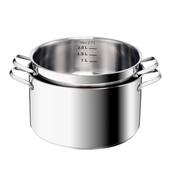 Tefal Space+ Emotion+ XL Induction Stainless Steel Big Pot 13.8L