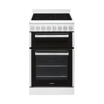Euromaid 54cm Electric Freestanding Cooker With Ceramic Cooktop