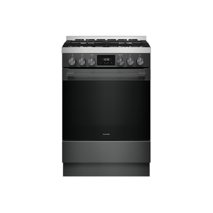 Euromaid 60cm 11 Function Pyrolytic Dual Fuel Freestanding Cooker