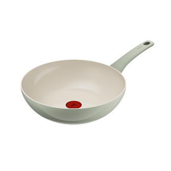 Tefal Recycle Induction Ceramic Green Lichen Non-Stick Wok 28cm