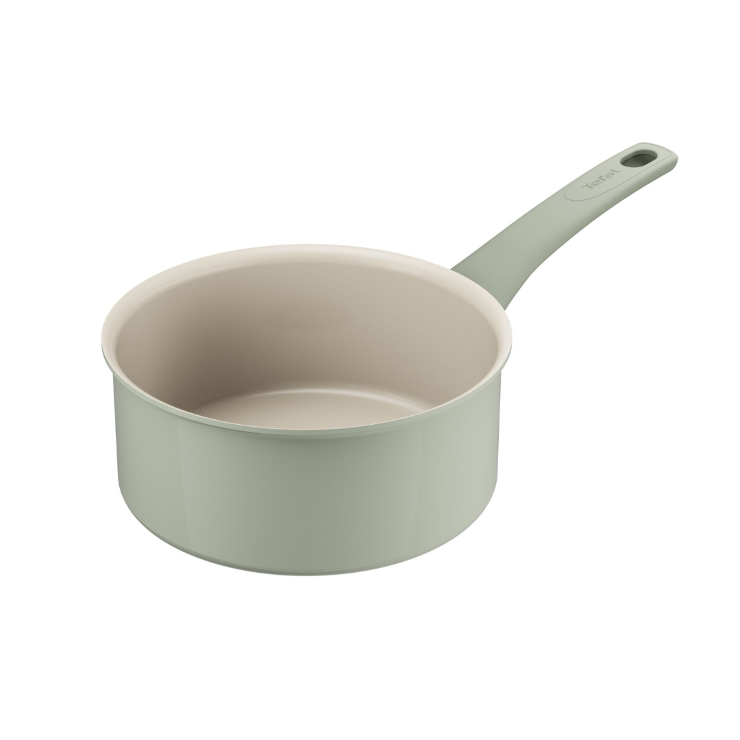 Tefal Recycle Induction Ceramic Green Lichen Non-Stick Saucepan 20cm