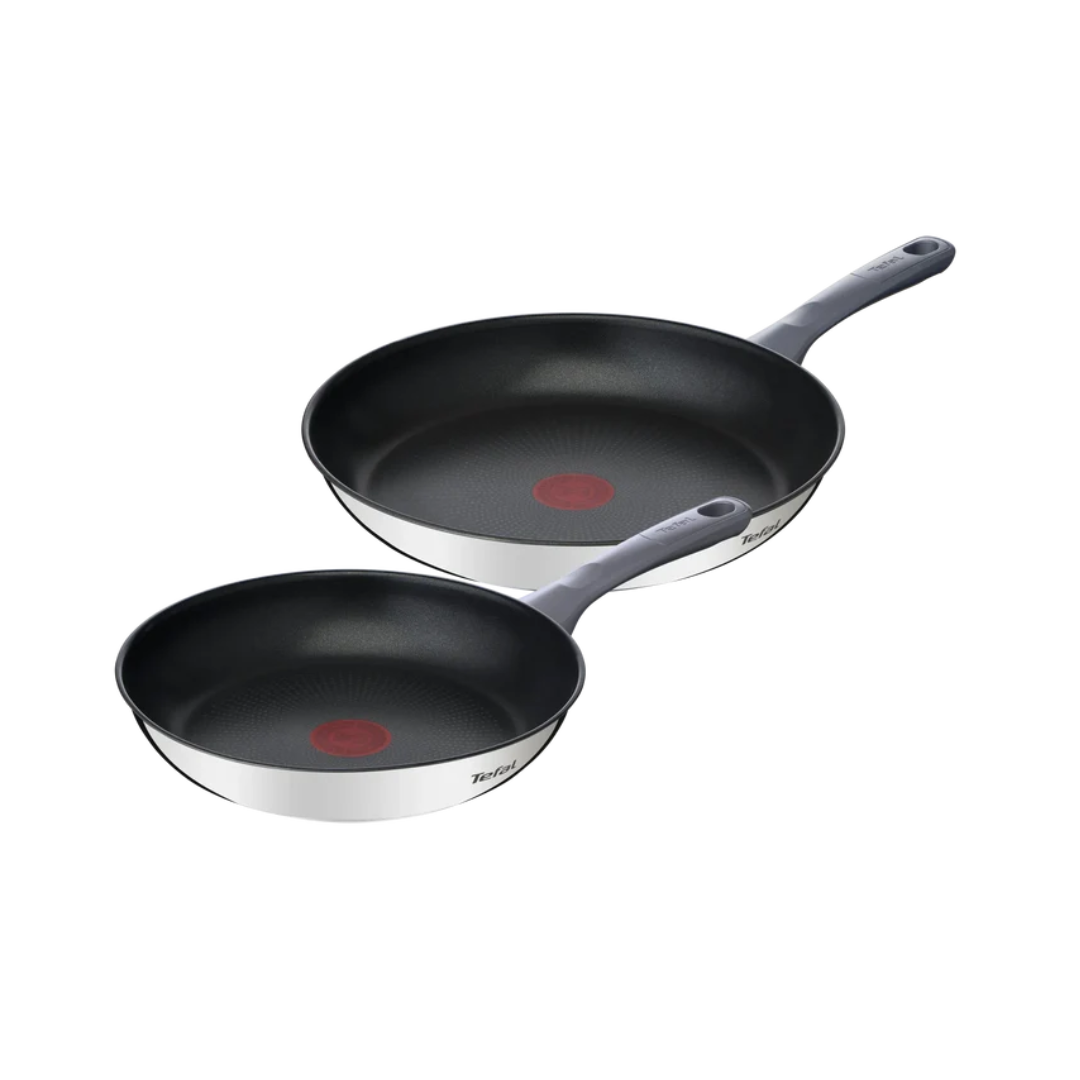 Tefal Daily Cook Induction Stainless Steel Twin Pack 24/28cm