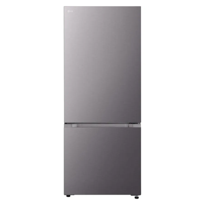 LG 436L Bottom Mount Fridge Black Steel