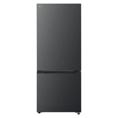 LG 436L Bottom Mount Fridge Matte Black