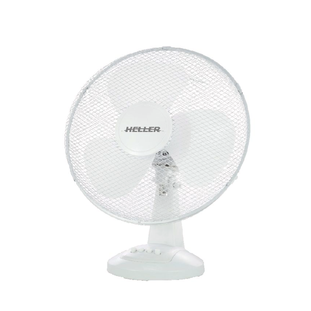 Heller 40cm Desk Fan - White