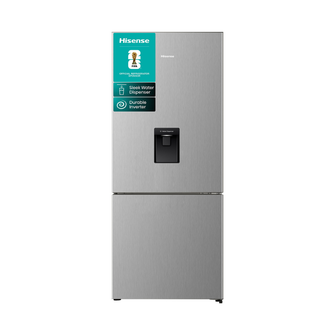 Hisense 415L Bottom Mount Fridge Stainless Steel