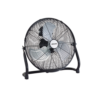 Heller 40cm High Velocity Floor Fan - Black