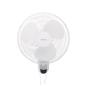 Heller 40cm Oscillating Wall Fan with Pull Cord