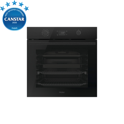 Haier 60cm 500 Series Pyrolytic Built-In Oven Black