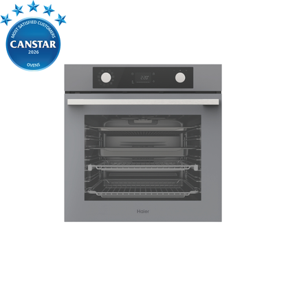 Haier 60cm 500 Series Pyrolytic Built-In Oven Grey
