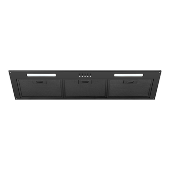 Schweigen 90cm Matte Black Undermount Rangehood  with On-Board Motor