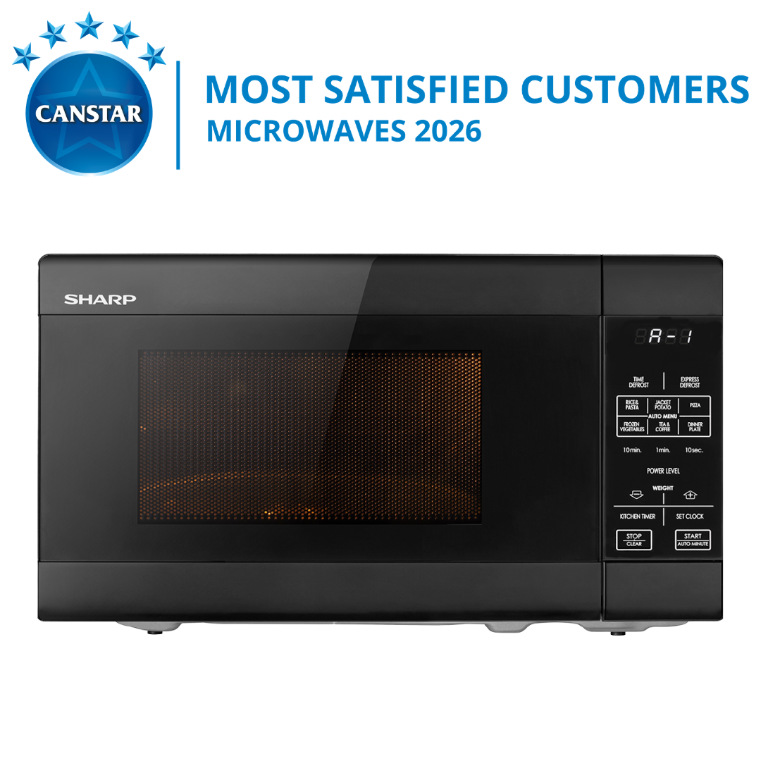 Sharp 20L Compact Microwave in Black