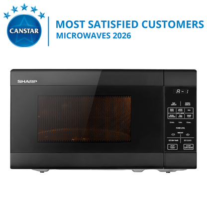 Sharp 20L Compact Microwave in Black