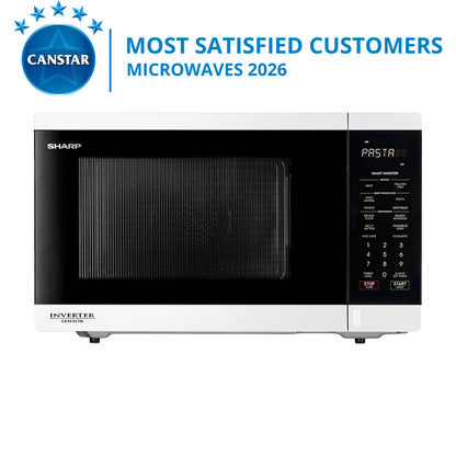 Sharp 34L Inverter Microwave White
