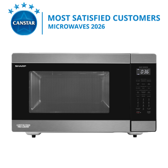 Sharp 36L Pro Airfry Convection Microwave Black Stainless