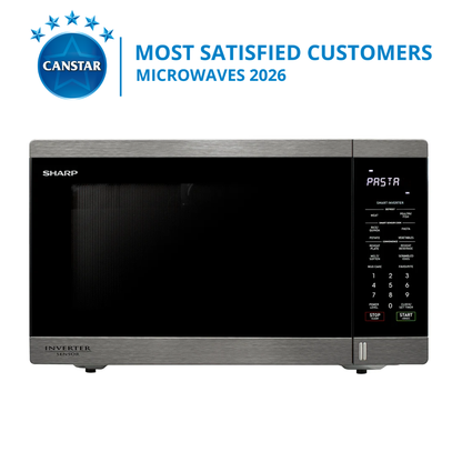 Sharp 34L Inverter Microwave Stainless Steel
