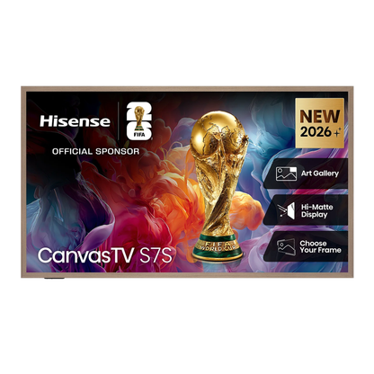 Hisense 75" Canvas TV S7SAU 4K Hi-QLED 144Hz Smart TV (2026)