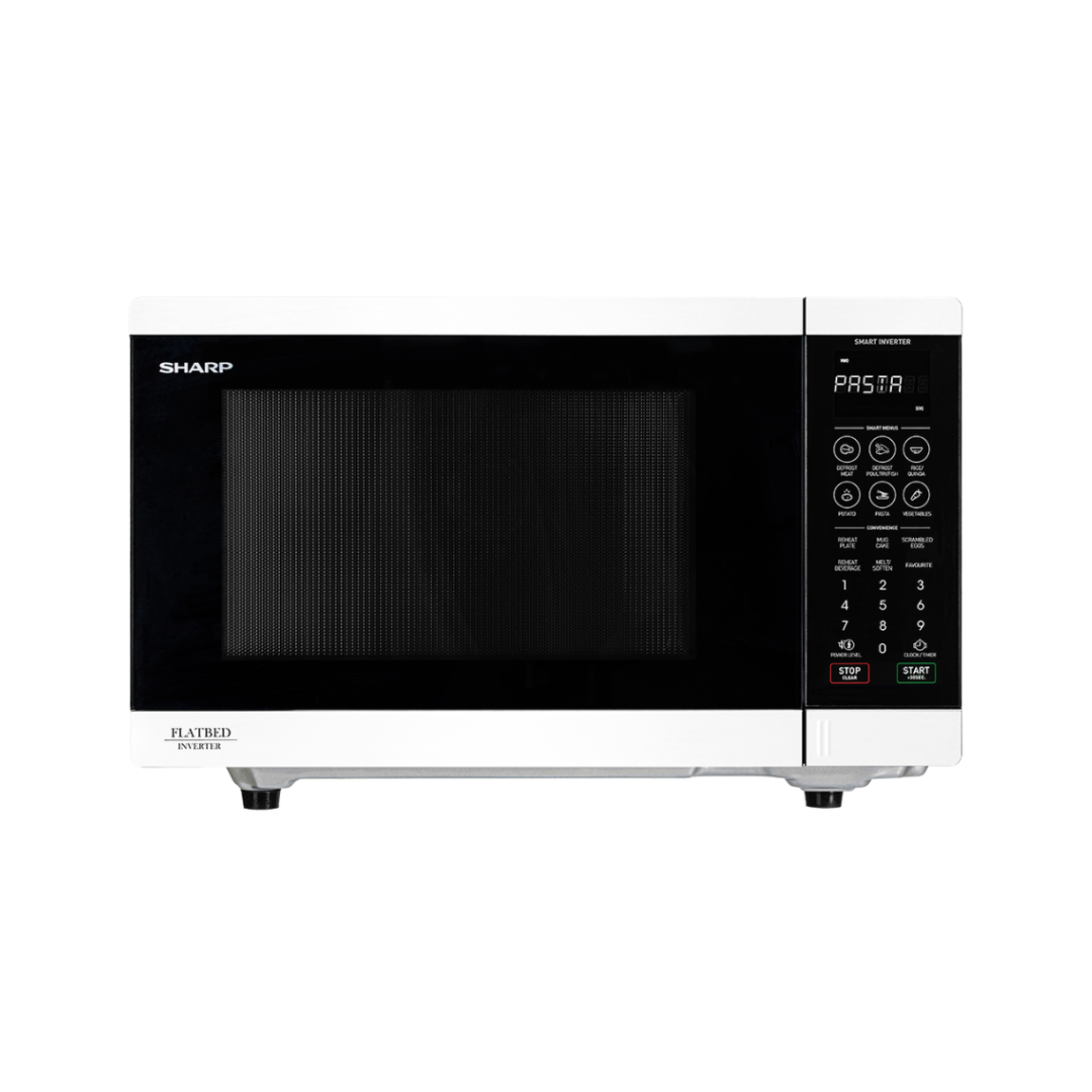 Sharp 32L Flatbed Microwave Oven in White
