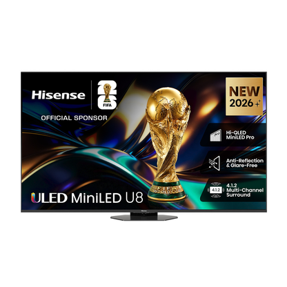 Hisense 85" ULED MiniLED Pro 4K QLED 165Hz Smart TV (2026)
