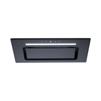Euromaid 52cm Black Glass Undermount Rangehood