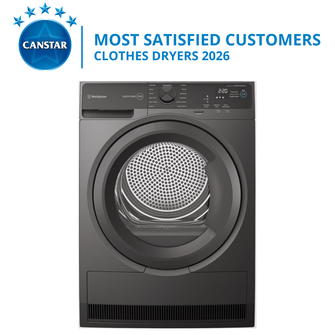 Westinghouse 8kg EasyCare 700 Series Heat Pump Dryer Metallic Grey