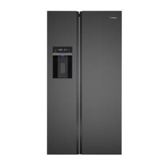 Westinghouse 596L Side By Side Fridge Matte Black
