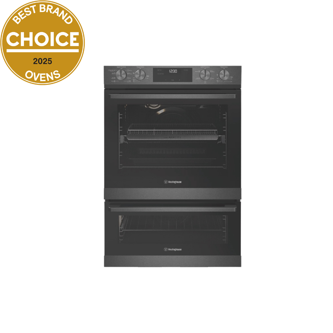 Westinghouse 60cm Multi-Function 8/5 Duo Oven with AirFry Dark Stainless Steel