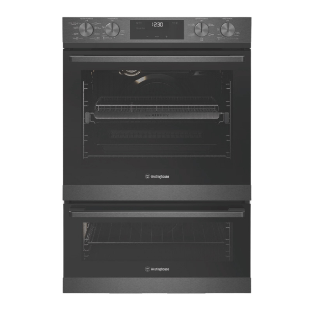 Westinghouse 60cm Multi-Function 8/5 Duo Oven with AirFry Dark Stainless Steel