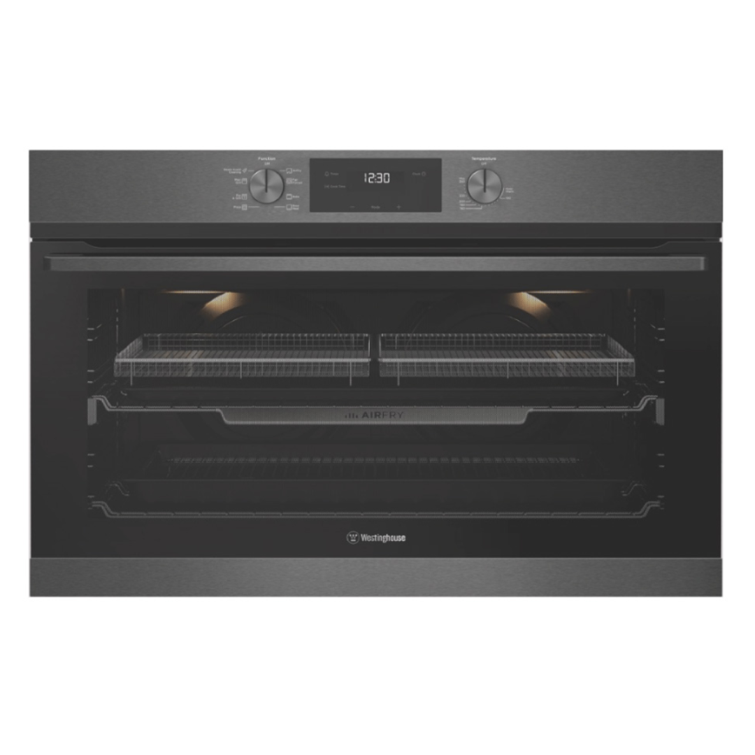 Westinghouse 90cm Multi-Function 8 Oven with AirFry Dark Stainless Steel