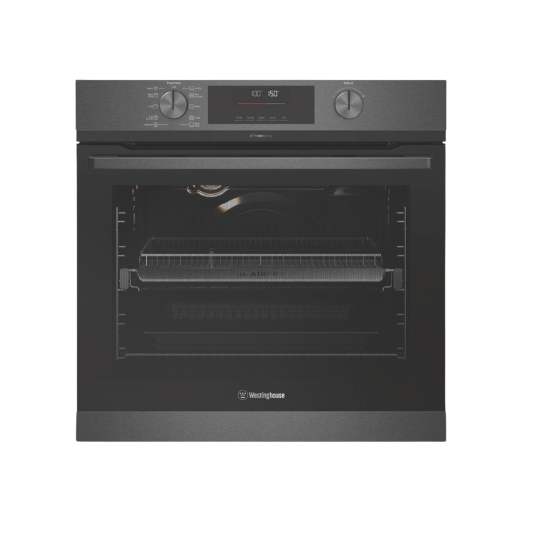 Westinghouse 60cm Multi-Function 10 Pyrolytic Oven with AirFry Dark Stainless Steel